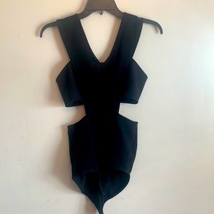EXPRESS black bodysuit size small